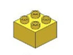 L-W Toys Junior Kostka 2x2 žlutá